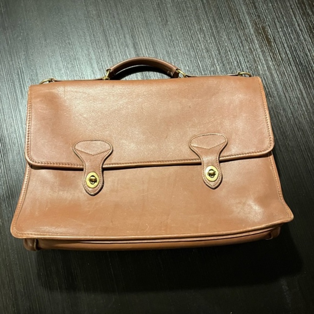 JACK GEORGES •Made in USA• Leather Briefcase